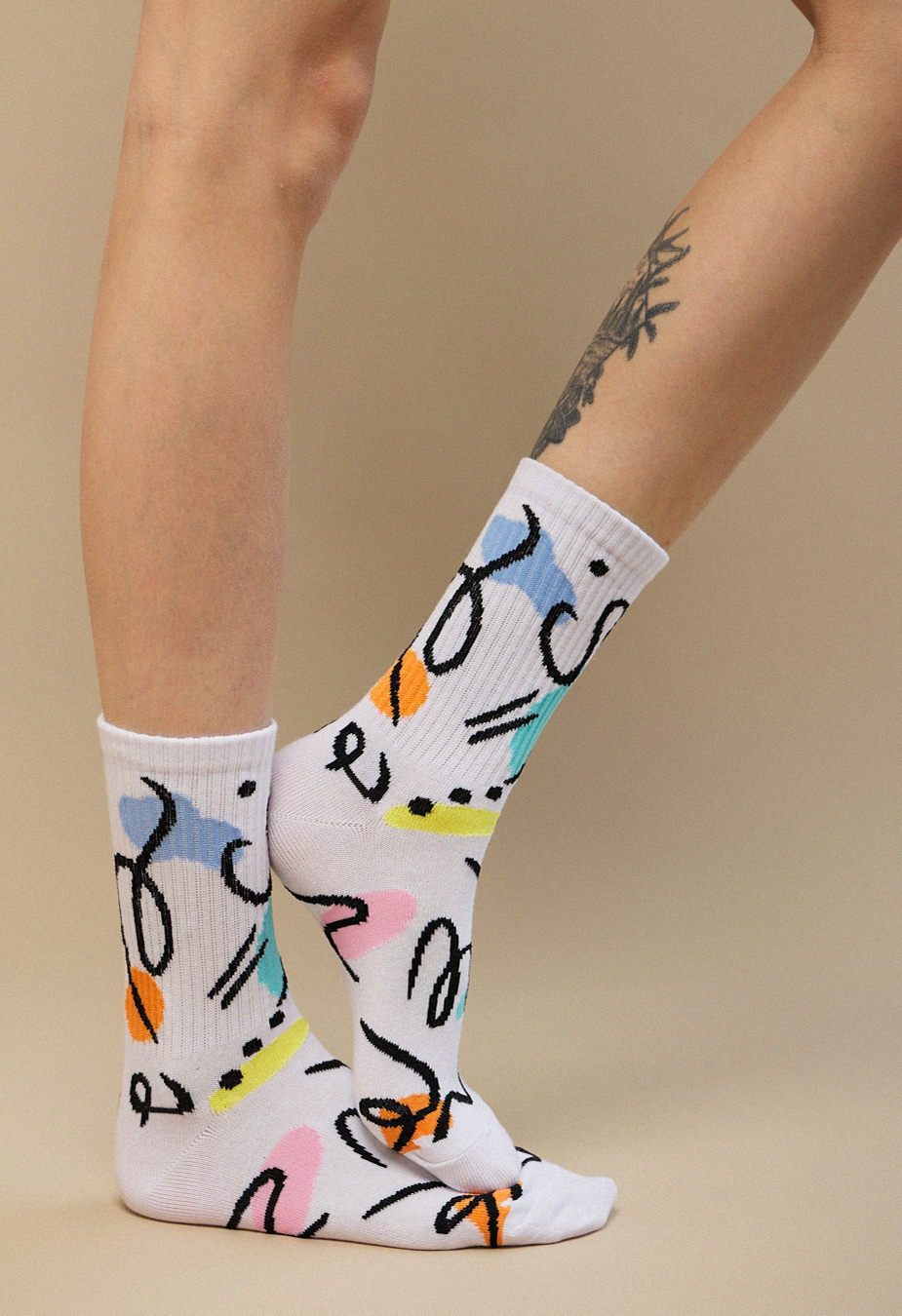 Skarpety Staff lines