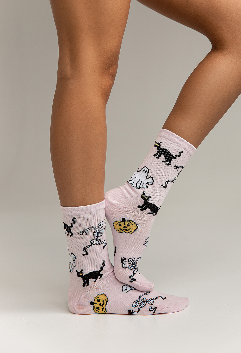 Skarpety Staff Halloween black cat