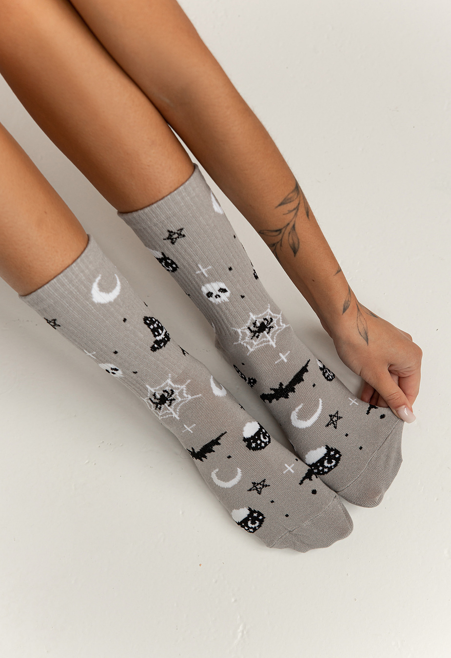 Skarpety Staff Halloween bat & moon