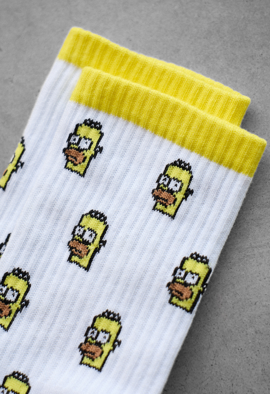 Skarpety Staff white & lime