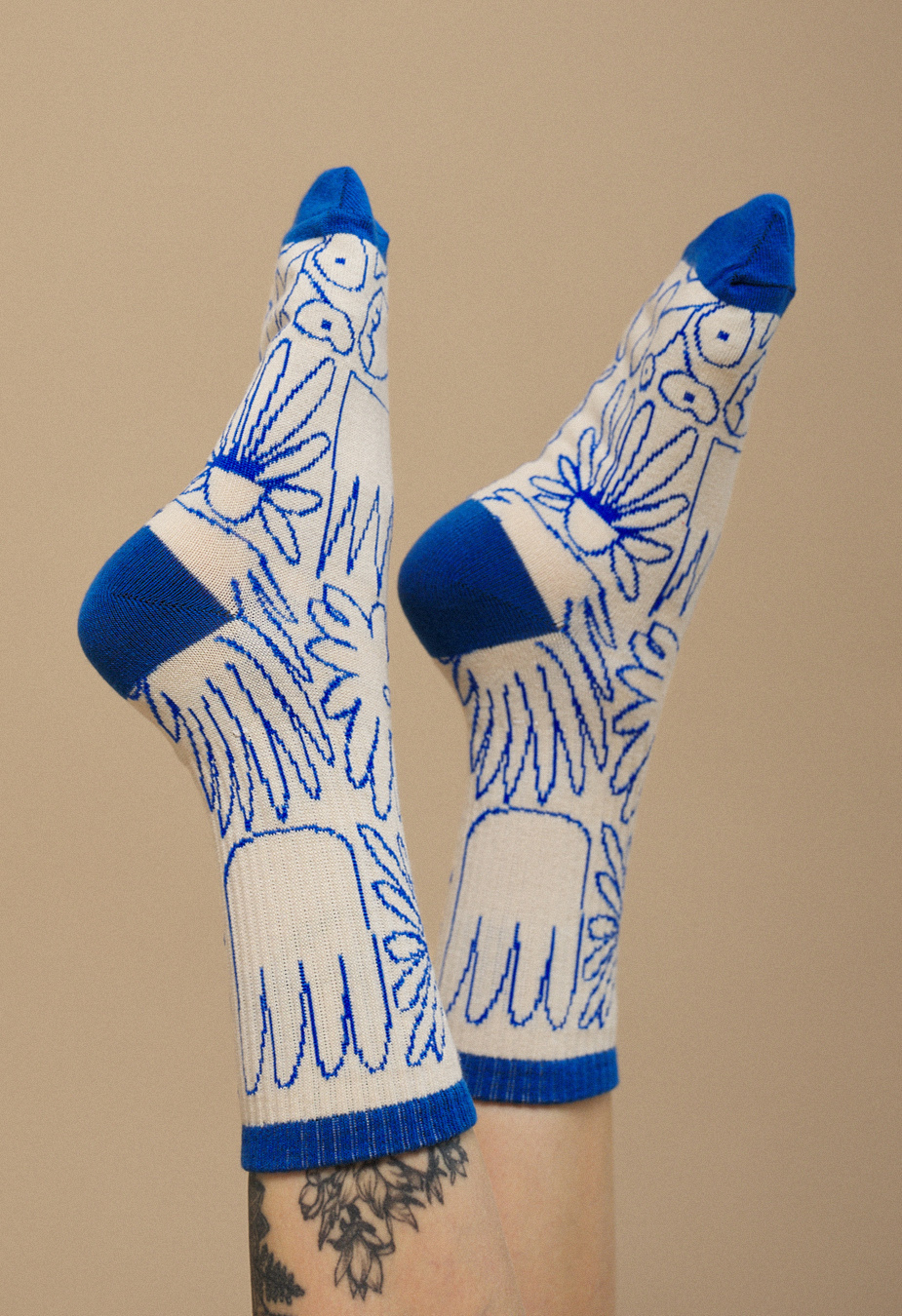 Skarpety damske Staff milk & blue