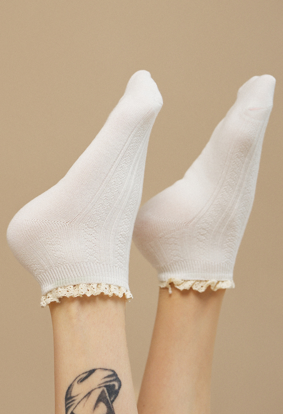 Skarpety Staff white & milk