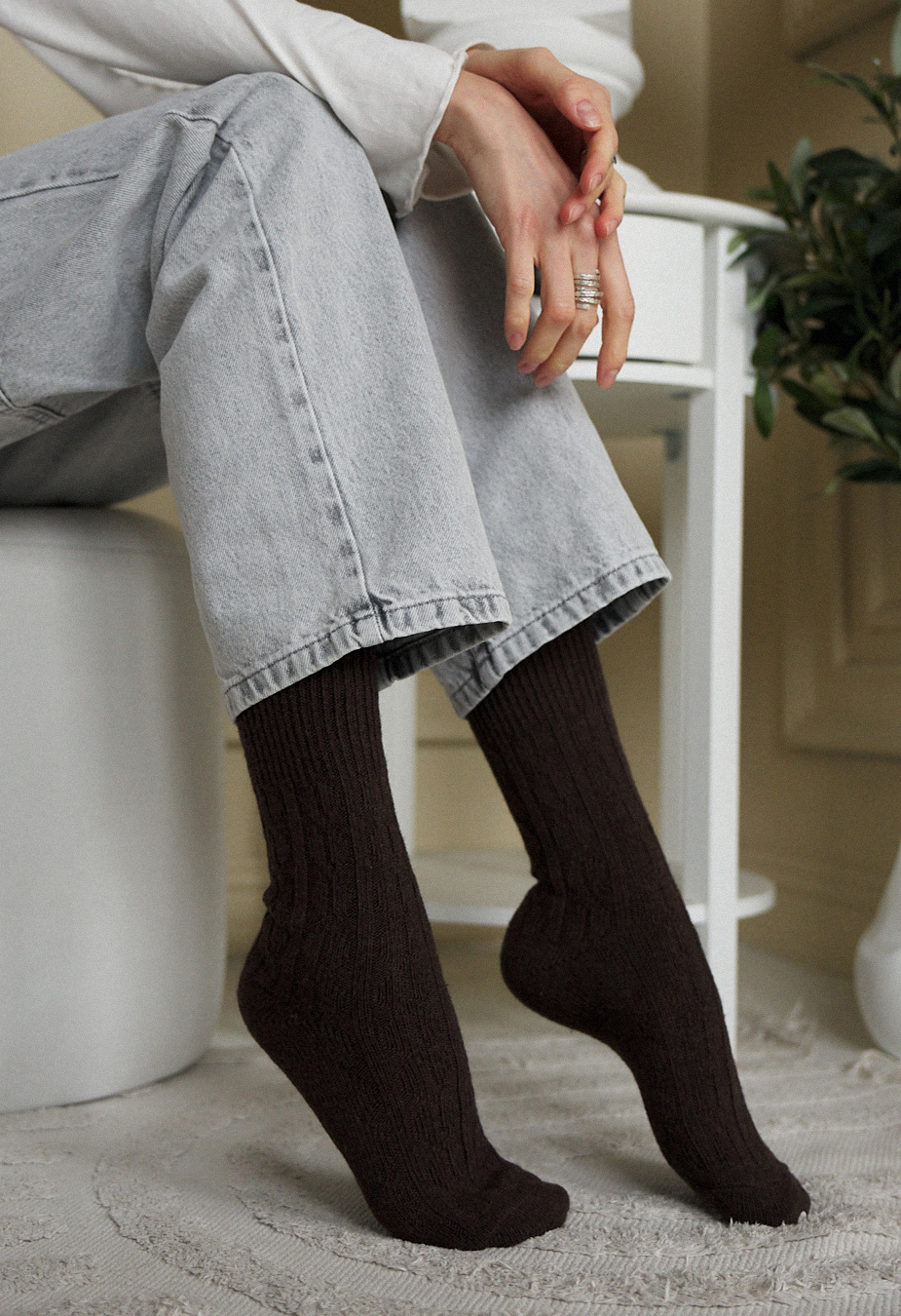 Skarpety Staff brown