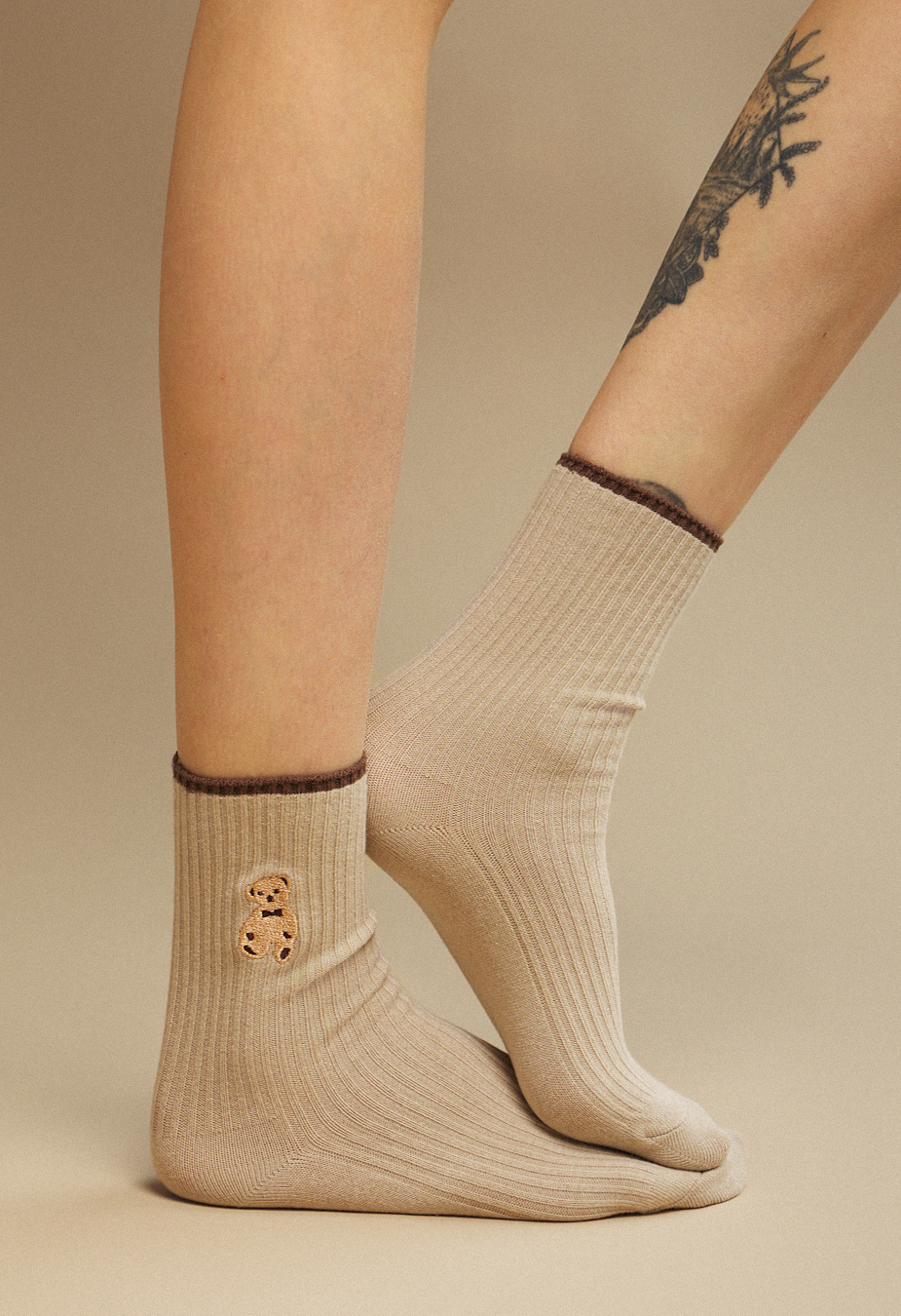 Skarpety Staff beige bear