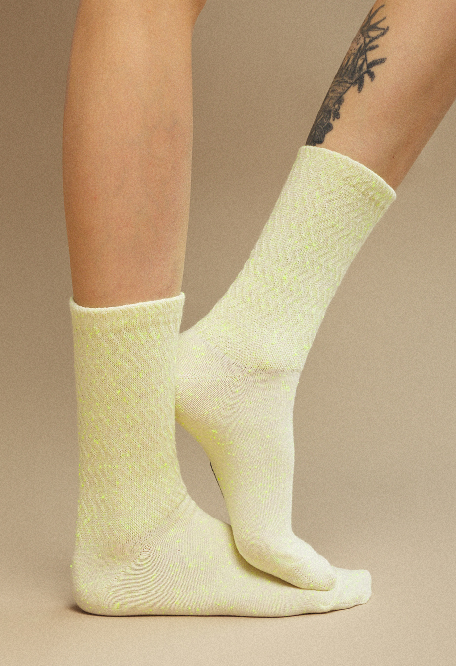 Skarpety Staff light green logo