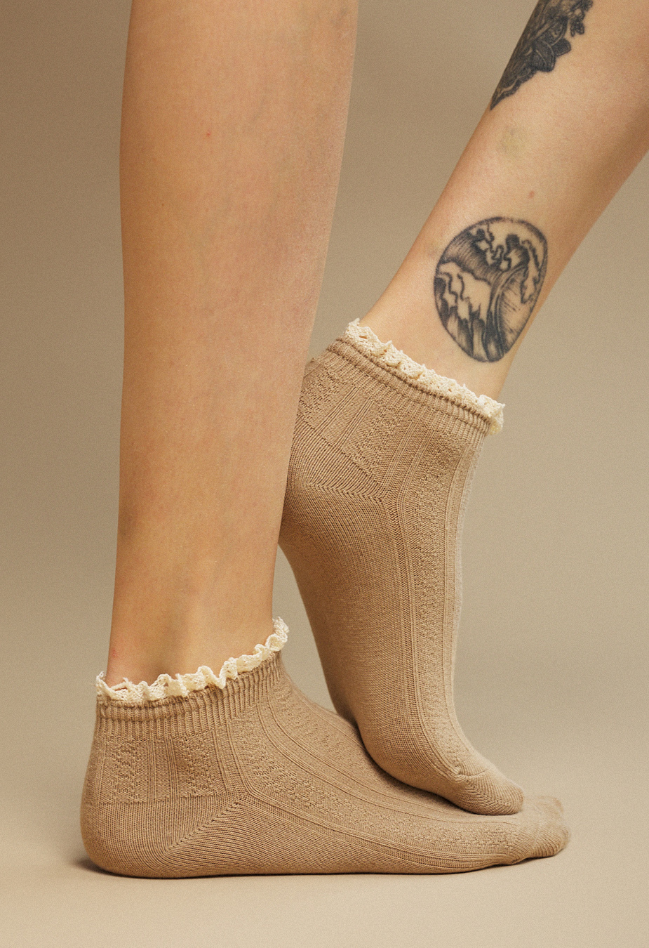 Skarpety Staff beige & milk