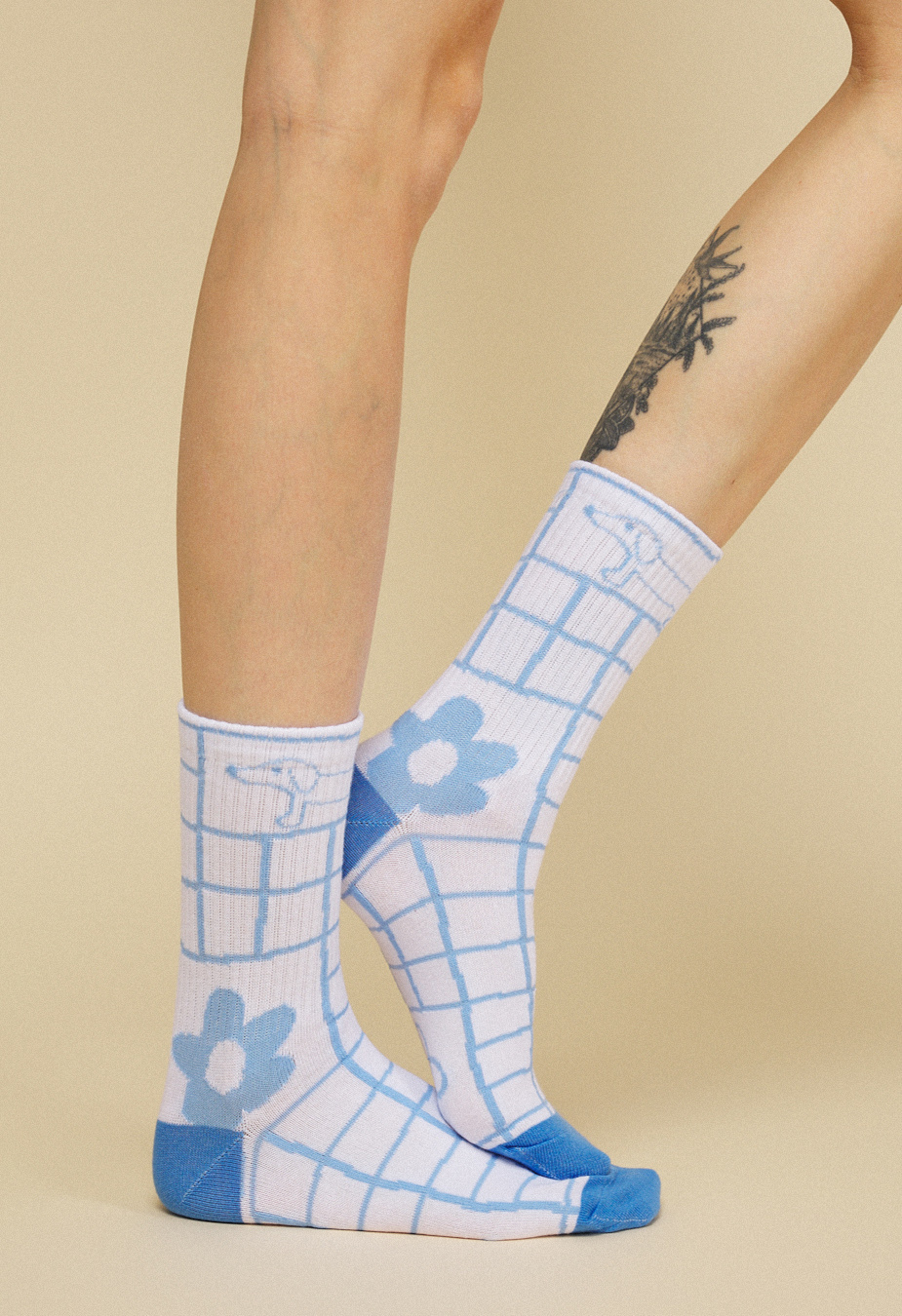 Skarpety Staff animals & flower