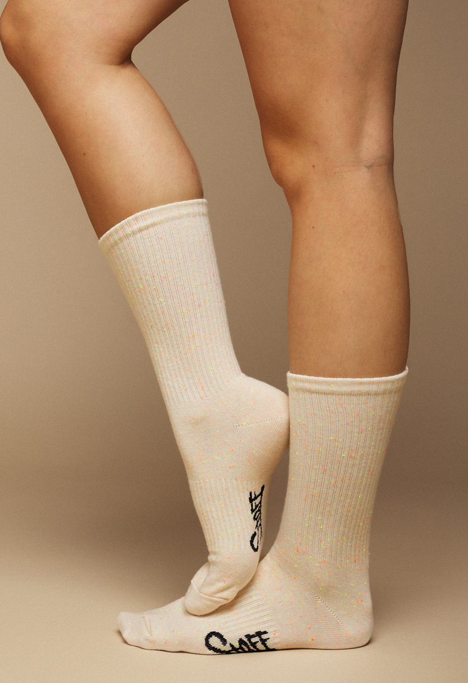 Skarpety Staff logo light beige