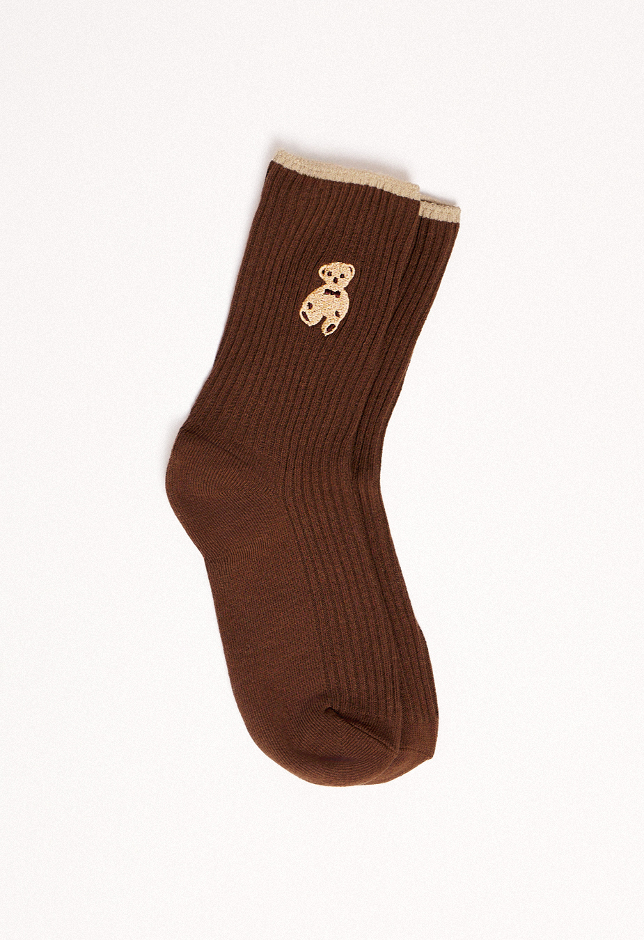 Skarpety Staff dark brown bear