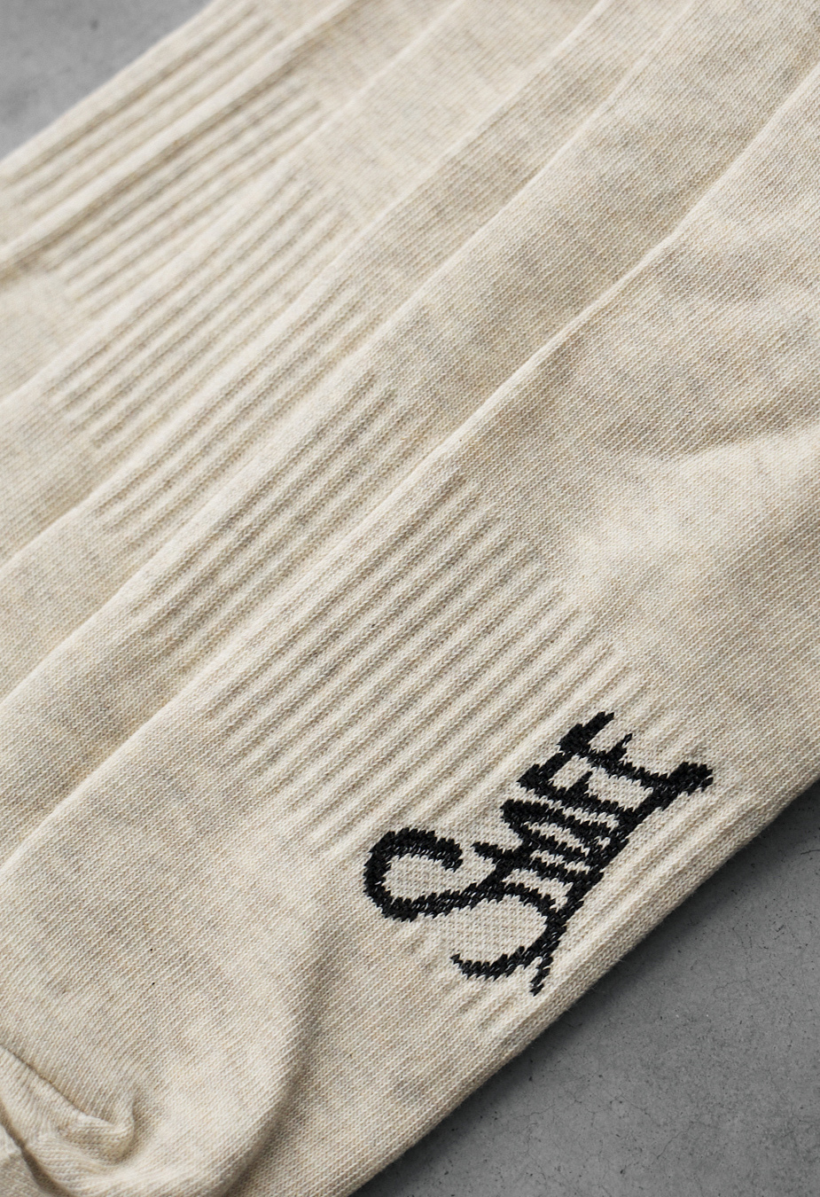 Skarpety Staff beige logo (trzy pary) (r.39-42)