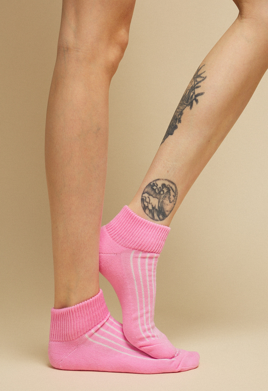 Skarpety Staff pink logo (ocieplane) (r.39-41)