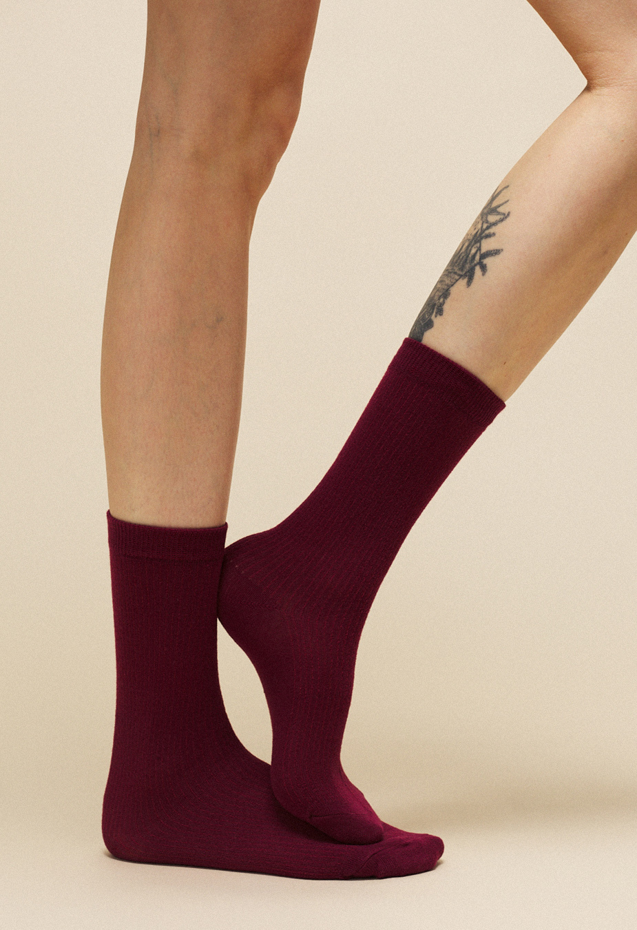 Skarpety Staff bordo