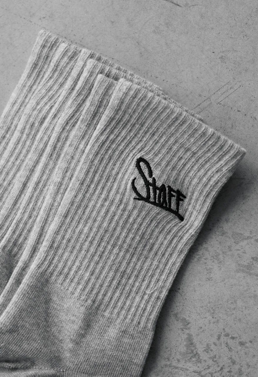 Skarpety Staff gray logo (3 pary) (r.39-42)