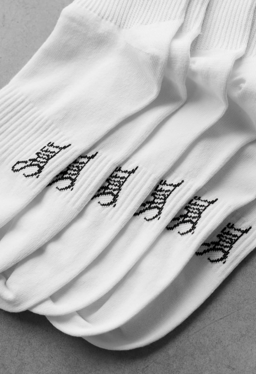 Skarpety Staff white logo (3 pary) (r.39-42)