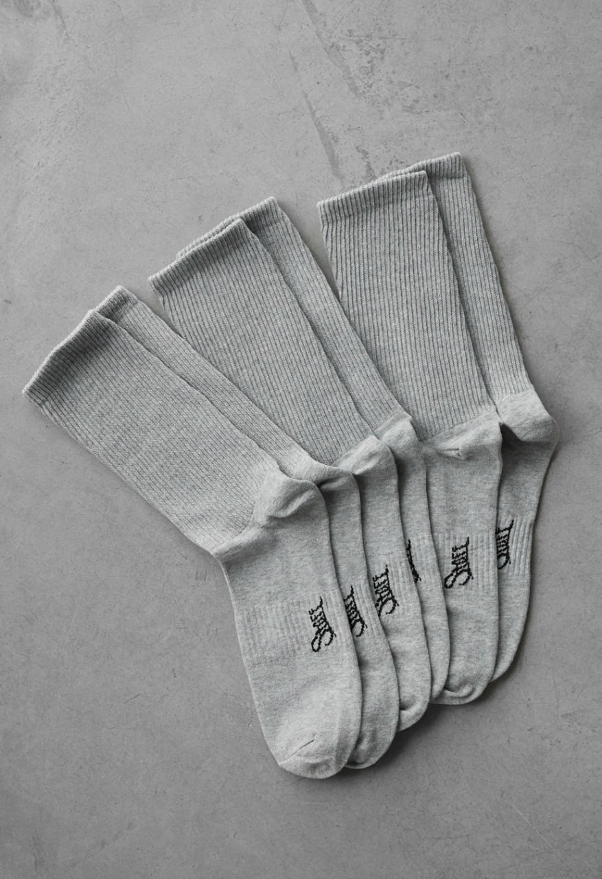 Skarpety Staff gray logo (3 pary) (r.39-42)