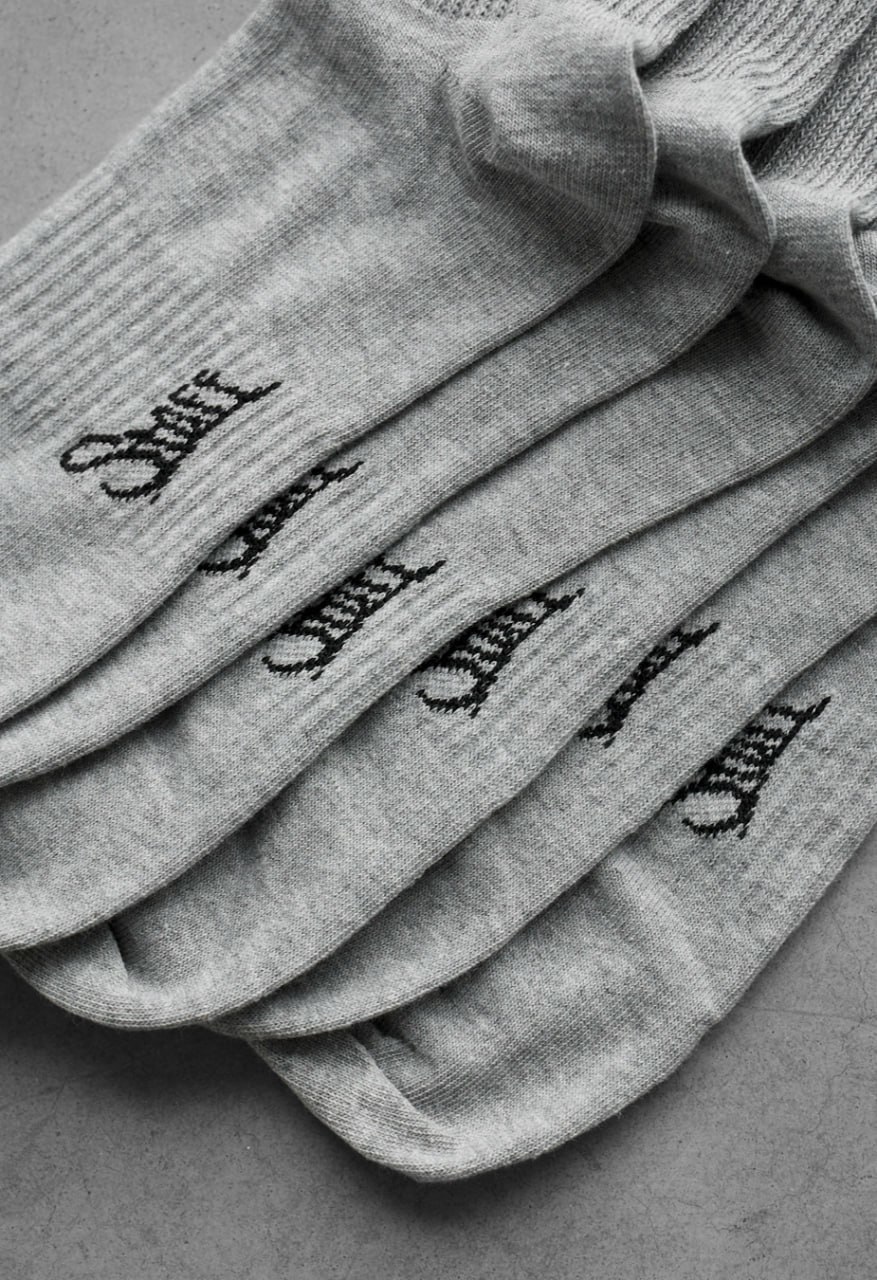 Skarpety Staff gray logo (3 pary) (r.39-42)