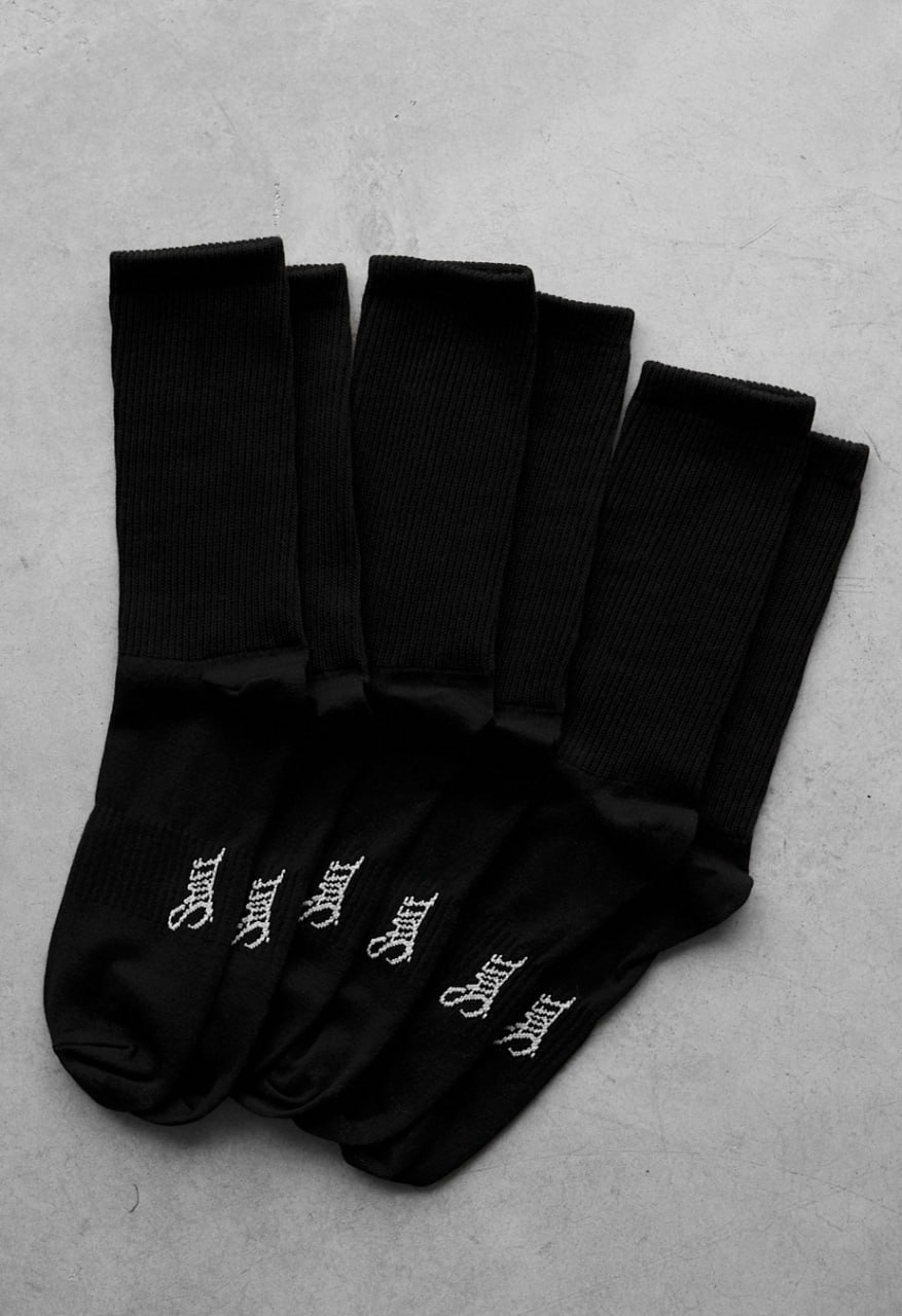 Skarpety Staff black logo (3 pary) (r.39-42)