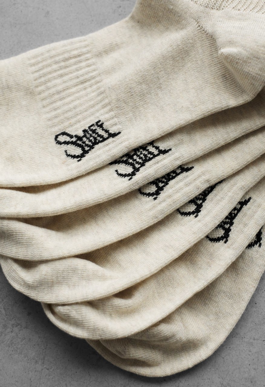 Skarpety Staff beige logo (3 pary) (r.39-42)