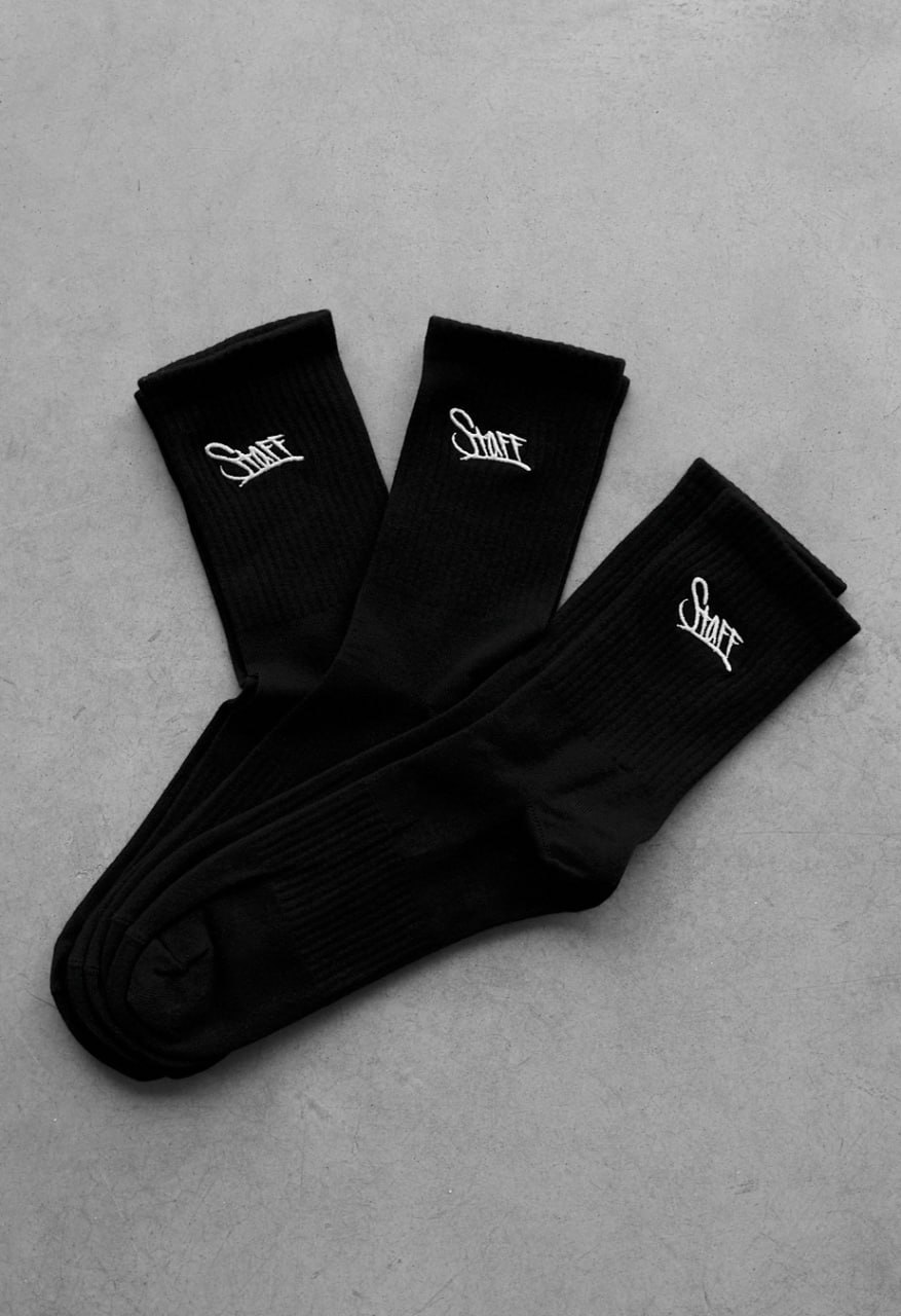 Skarpety Staff black logo (3 pary) (r.39-42)