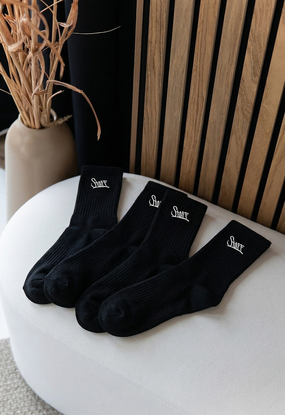 Skarpety Staff black logo (тtrzy pary) (r.36-38)