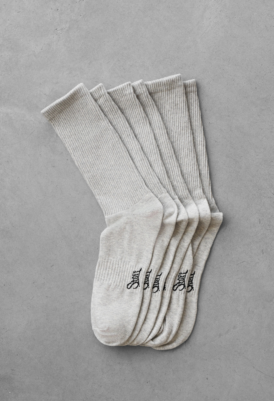 Skarpety Staff light gray logo (3 pary) (r.43-46)