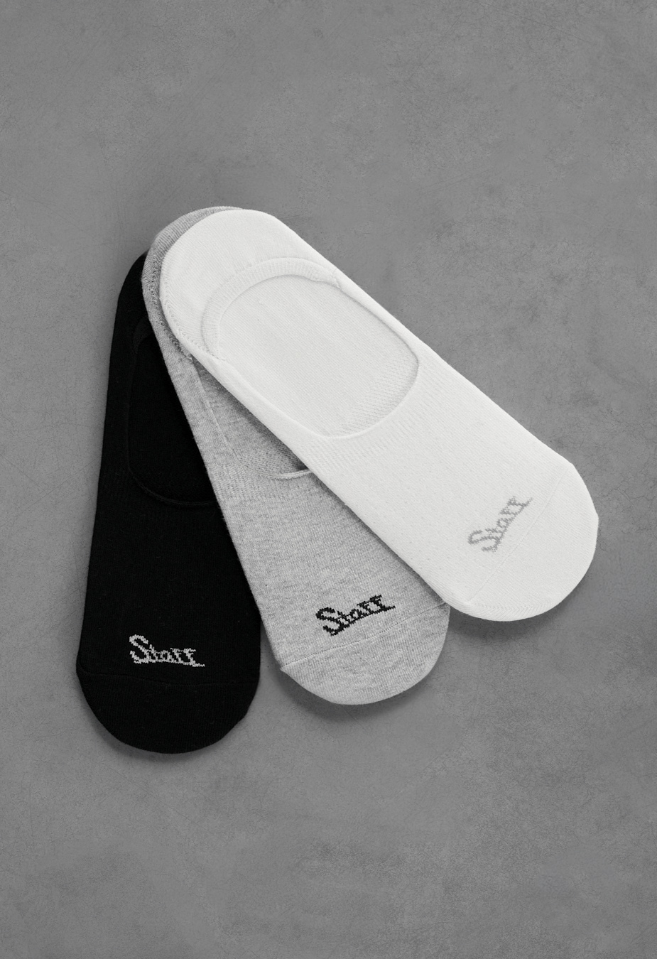 Skarpety Staff black/gray/white logo (trzy pary) (r.39-42)
