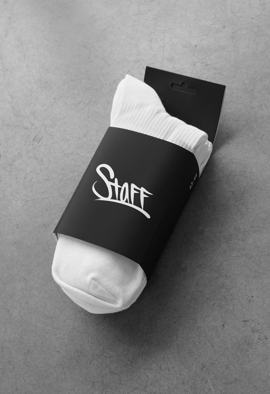 Skarpety Staff white logo (5 par) (r.39-42)
