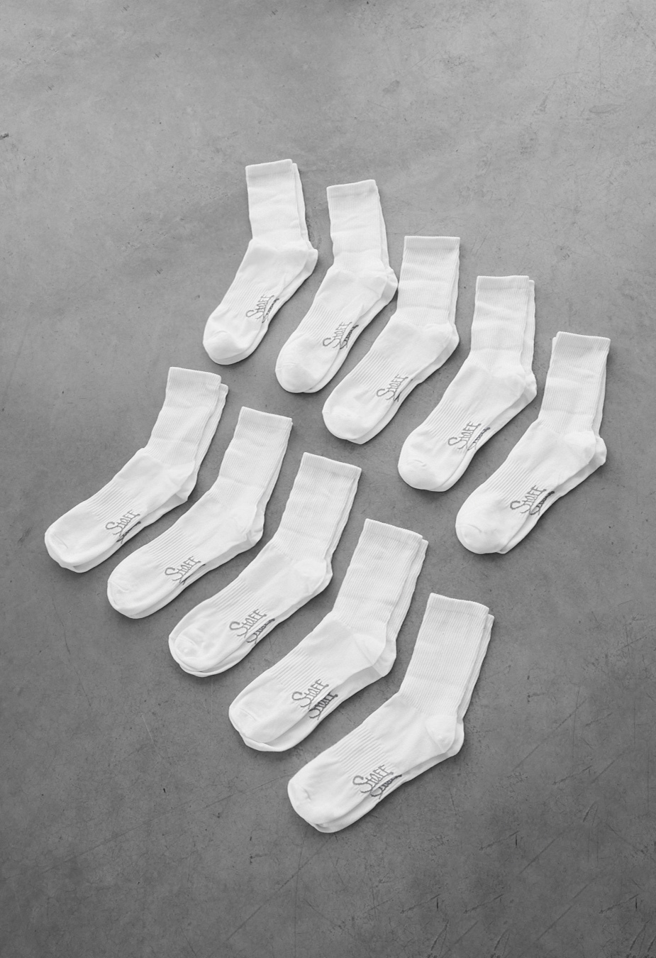 Skarpety Staff white (10 par) (r.39-42)